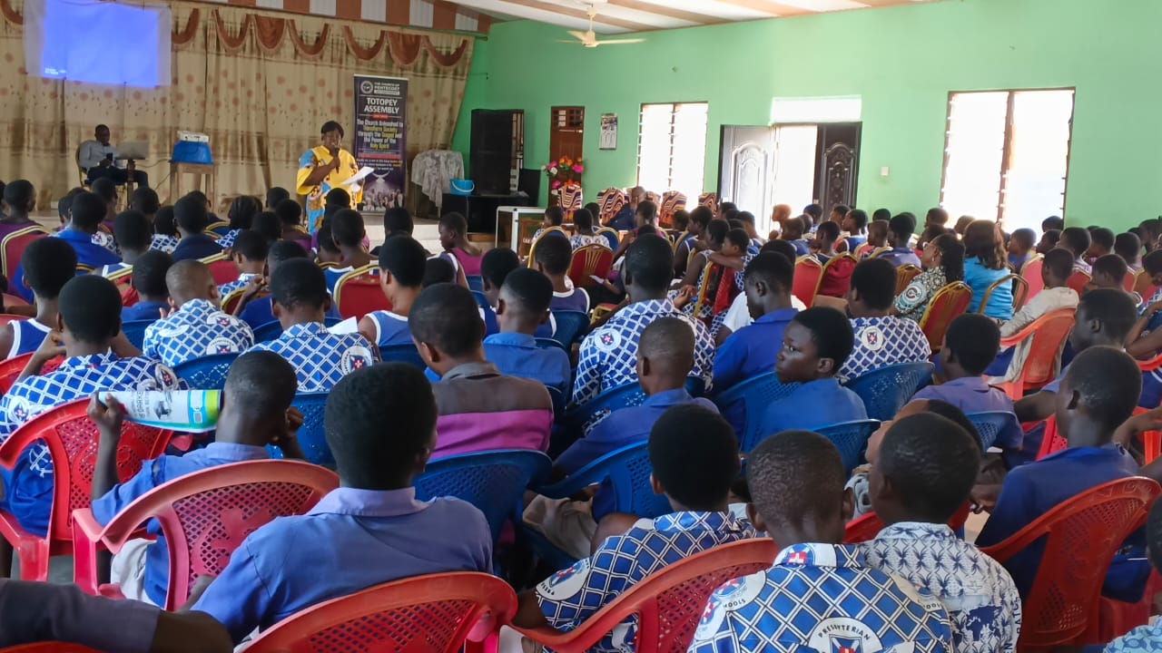 GARCC AND DEPARTMENT OF GENDER, WITH UNFPA SUPPORT, SENSITIZE ADOLESCENT GIRLS AND YOUNG PEOPLE AT CHURCH OF PENTECOST PREMISES, TOTOPE