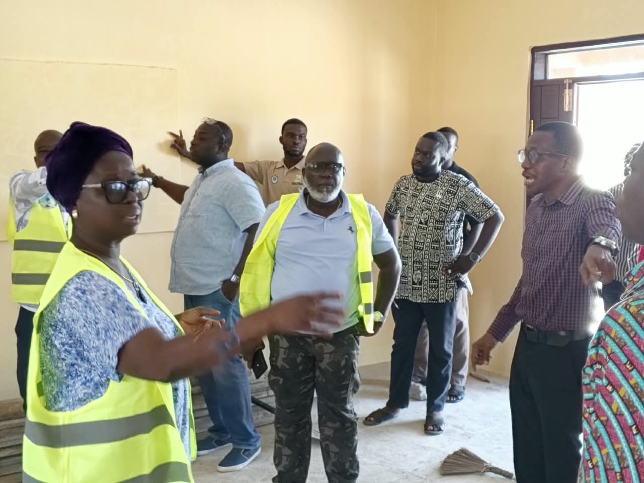 DCE, DCD, EDUCATION DIRECTOR AND TECHNOCRATS CONDUCT FIELD MONITORING OF ASSEMBLY PROJECTS, INCLUDING 24-HOUR MARKET AT KASSEH